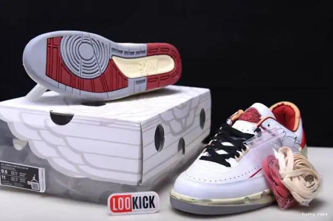 Rep Husky SP Jordan Red Off-White Low White Retro DJ4375-106 2 0604